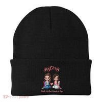 2 Sisters Anime Chibi Built In Best Friends For Life Beanie thumb 0