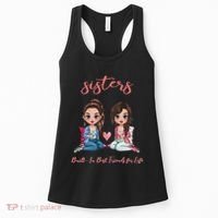 2 Sisters Anime Chibi Built In Best Friends For Life Women's Tank Top thumb 0