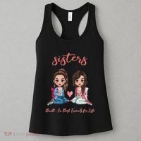 2 Sisters Anime Chibi Built In Best Friends For Life Women's Tank Top thumb 3
