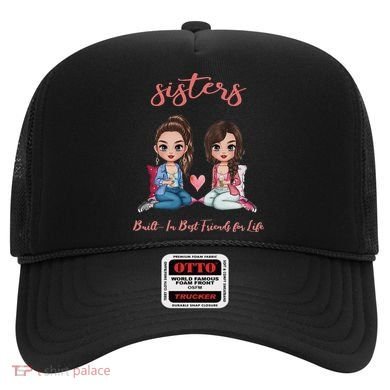 2 Sisters Anime Chibi Built In Best Friends For Life Hat