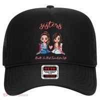 2 Sisters Anime Chibi Built In Best Friends For Life Hat thumb 0