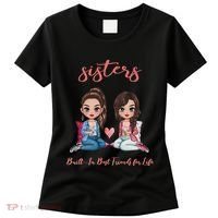 2 Sisters Anime Chibi Built In Best Friends For Life Women's T-Shirt thumb 0