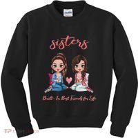 2 Sisters Anime Chibi Built In Best Friends For Life Kids Sweatshirt thumb 0