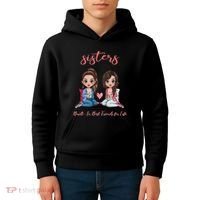 2 Sisters Anime Chibi Built In Best Friends For Life Kids Hoodie thumb 4