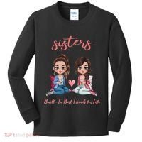 2 Sisters Anime Chibi Built In Best Friends For Life Kids Long Sleeve Shirt thumb 0