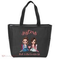 2 Sisters Anime Chibi Built In Best Friends For Life Tote Bag thumb 0