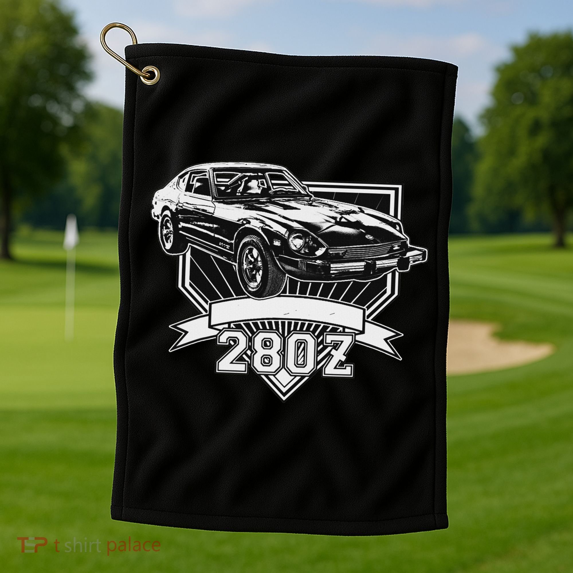 280z Sports Car Golf Towel