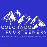 2 Side Colorado Fourteeners Rocky Mountain State Hiker Trail T-Shirt thumb 7