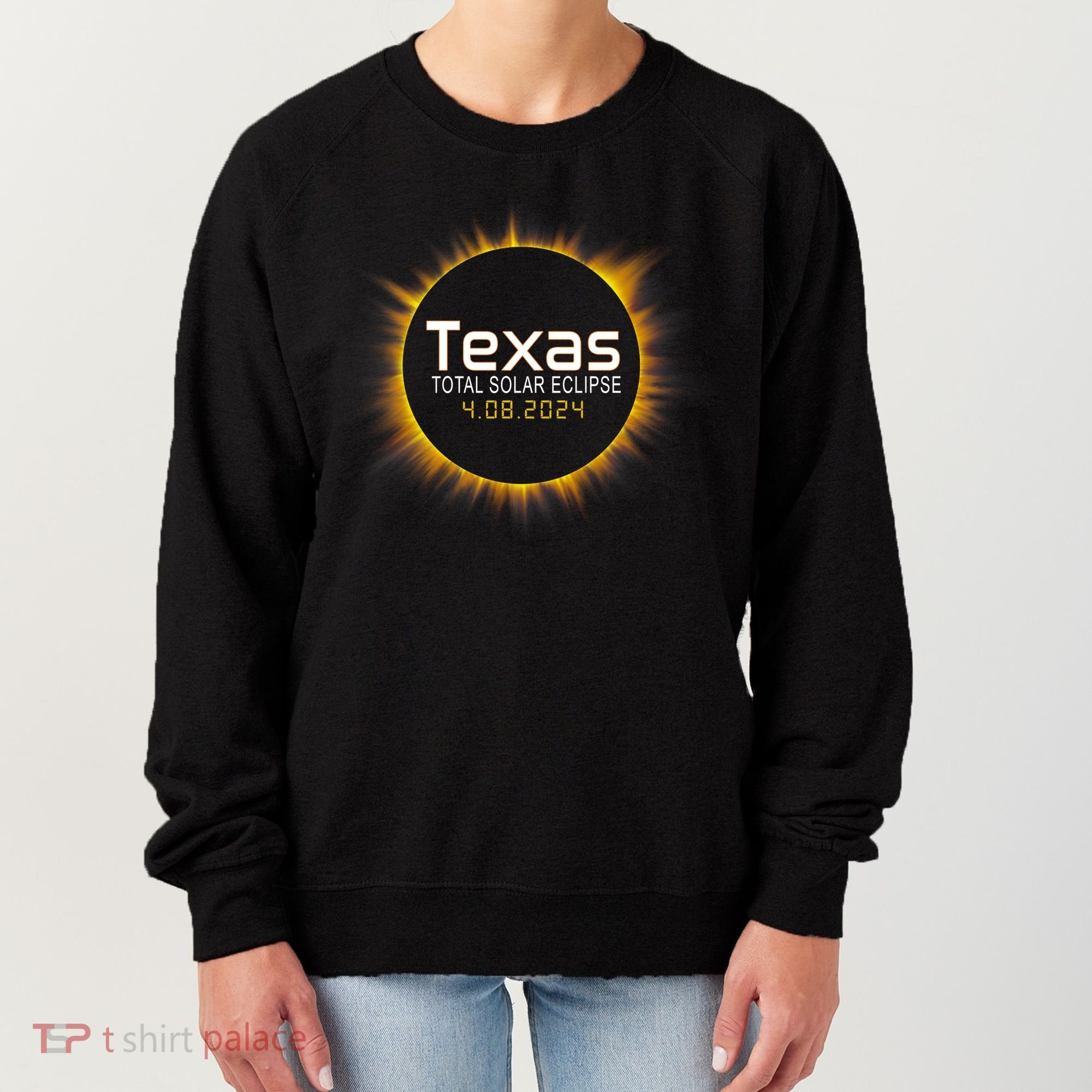 2024 Solar Eclipse Texas Usa Women's Sweatshirt