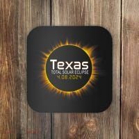 2024 Solar Eclipse Texas Usa Coaster thumb 0