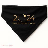 2024 Solar Eclipse American Totality Spring 4.08.24 USA-Made Doggie Bandana thumb 0
