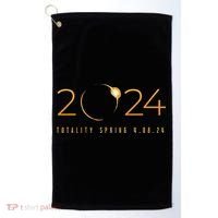 2024 Solar Eclipse American Totality Spring 4.08.24 Golf Towel thumb 0