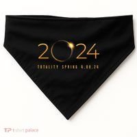 2024 Solar Eclipse American Totality Spring 4.08.24 USA-Made Doggie Bandana thumb 0