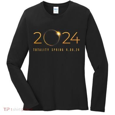 2024 Solar Eclipse American Totality Spring 4.08.24 Women's Long Sleeve Shirt