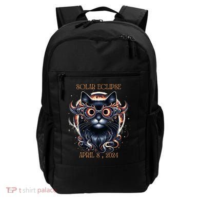 2024 Solar Eclipse Fantasy Cat Wearing Solar Eclipse Glasses Backpack