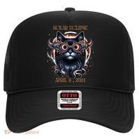 2024 Solar Eclipse Fantasy Cat Wearing Solar Eclipse Glasses Hat thumb 0