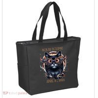 2024 Solar Eclipse Fantasy Cat Wearing Solar Eclipse Glasses Tote Bag thumb 2