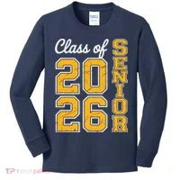 2026 Senior Graduation Kids Long Sleeve Shirt thumb 0