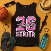 2026 Senior Twenty 26 Graduation Tank Top thumb 4