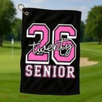 2026 Senior Twenty 26 Graduation Golf Towel thumb 1