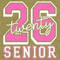 2026 Senior Twenty 26 Graduation Garment-Dyed Women's Muscle Tee thumb 6