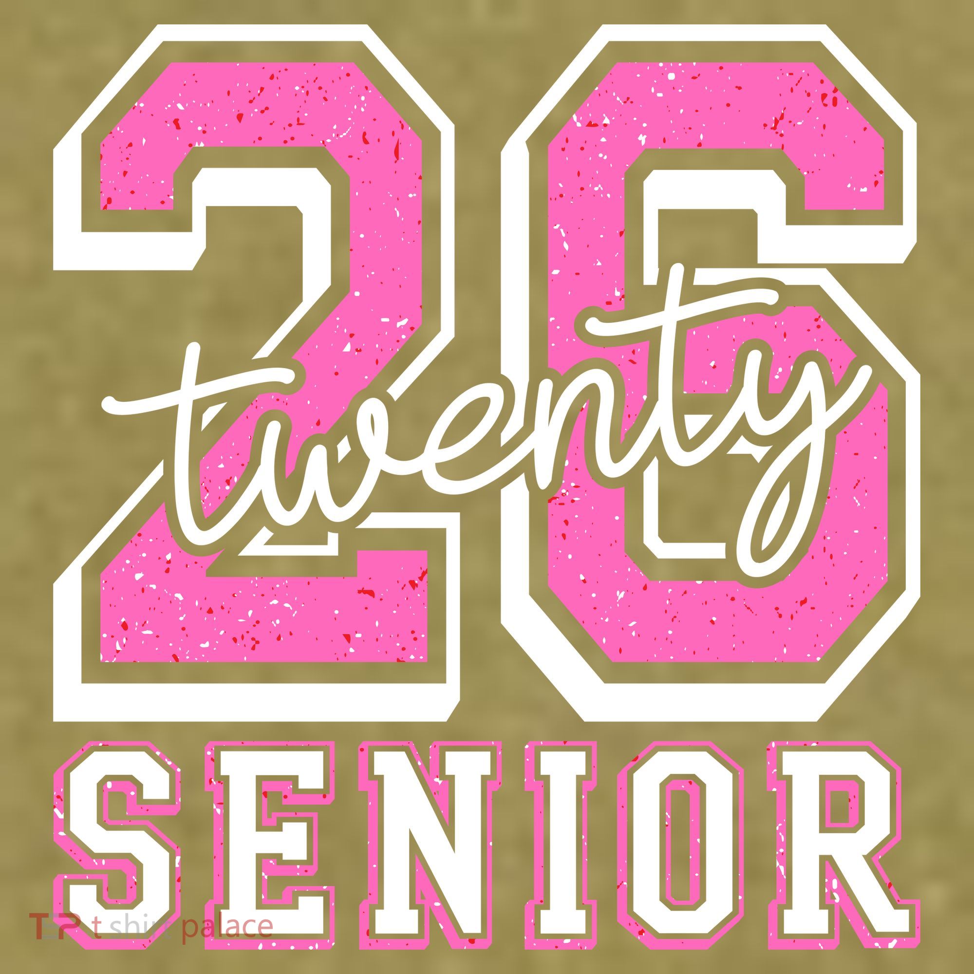 2026 Senior Twenty 26 Graduation Garment-Dyed Women's Muscle Tee