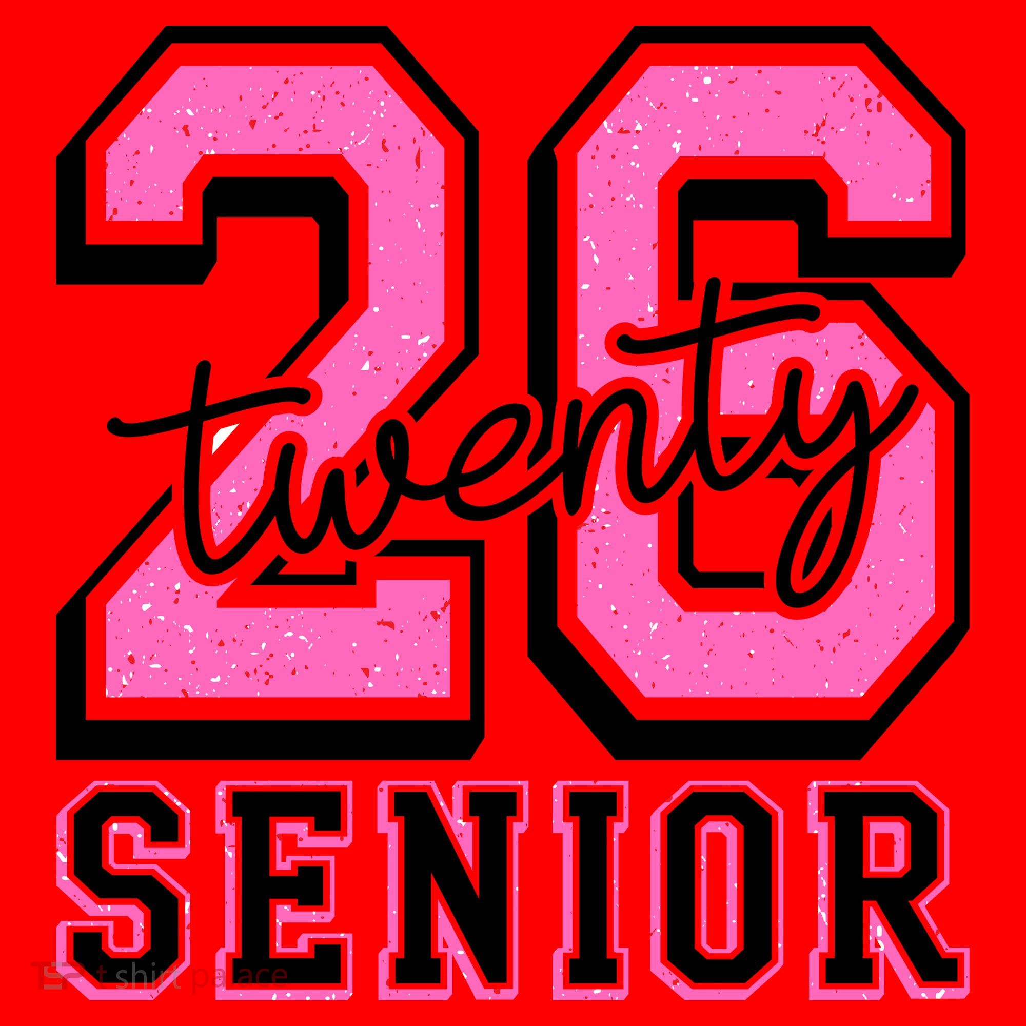 2026 Senior Twenty 26 Graduation Santa Hat