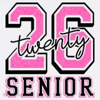 2026 Senior Twenty 26 Graduation Garment-Dyed Sweatshirt thumb 2