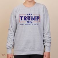 2024 Take America Back Trump Make America Women's Sweatshirt thumb 0