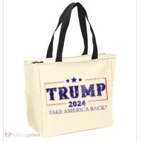 2024 Take America Back Trump Make America Tote Bag thumb 2