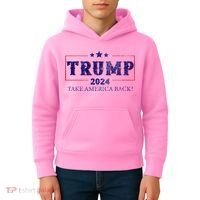 2024 Take America Back Trump Make America Kids Hoodie thumb 4