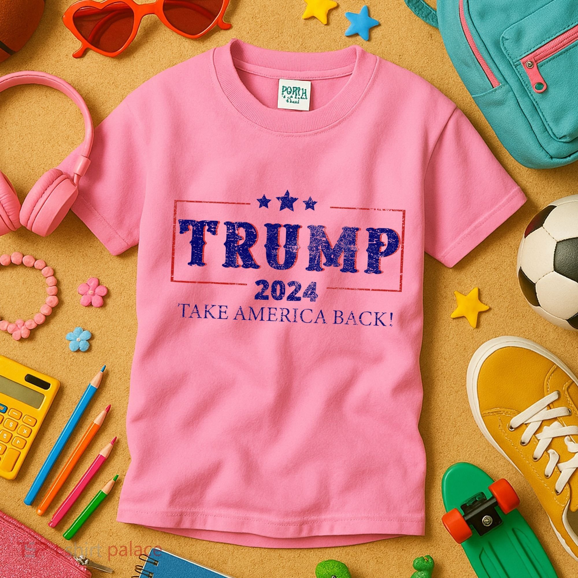 2024 Take America Back Trump Make America Kids T-Shirt