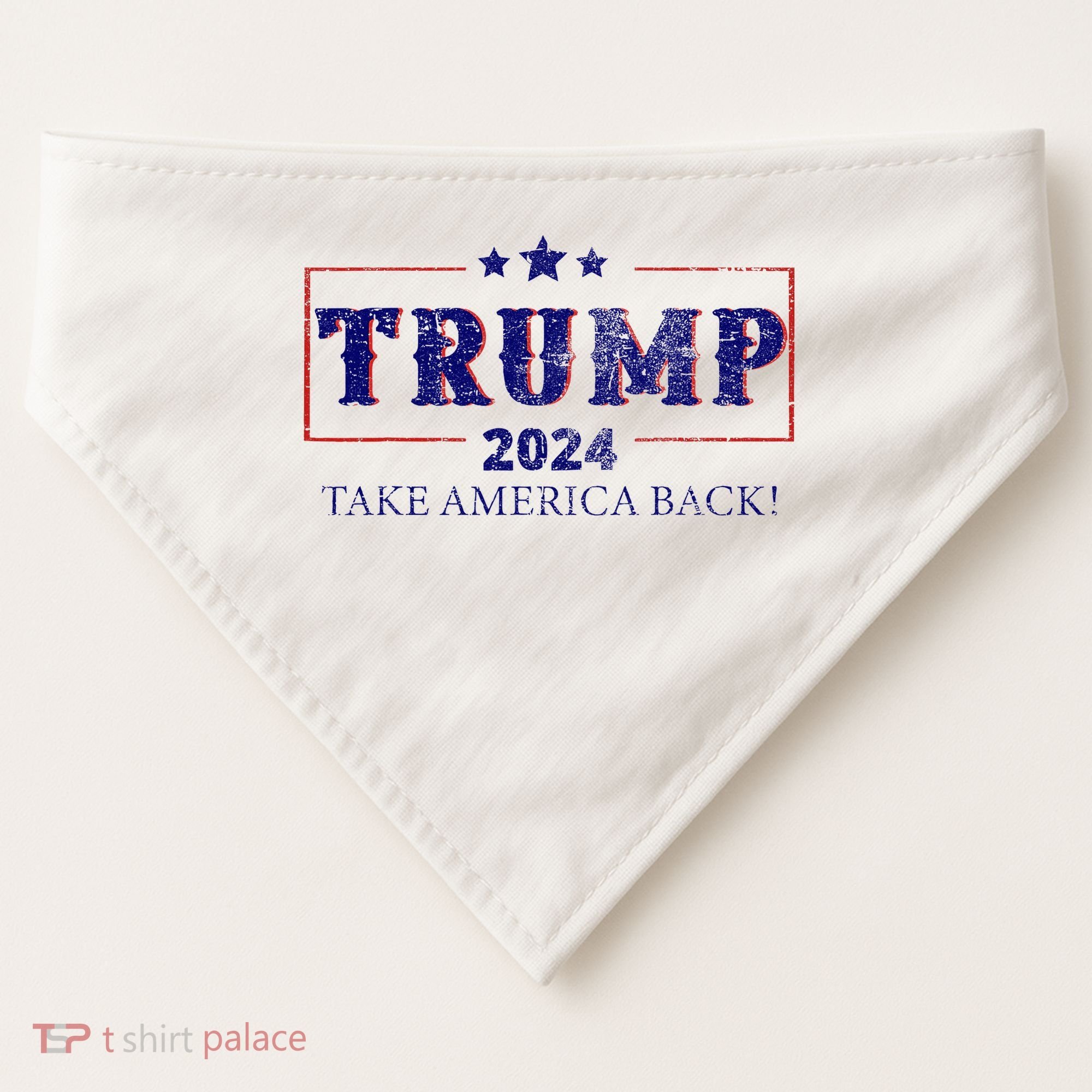 2024 Take America Back Trump Make America USA-Made Doggie Bandana