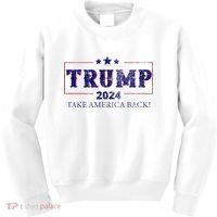 2024 Take America Back Trump Make America Kids Sweatshirt thumb 0