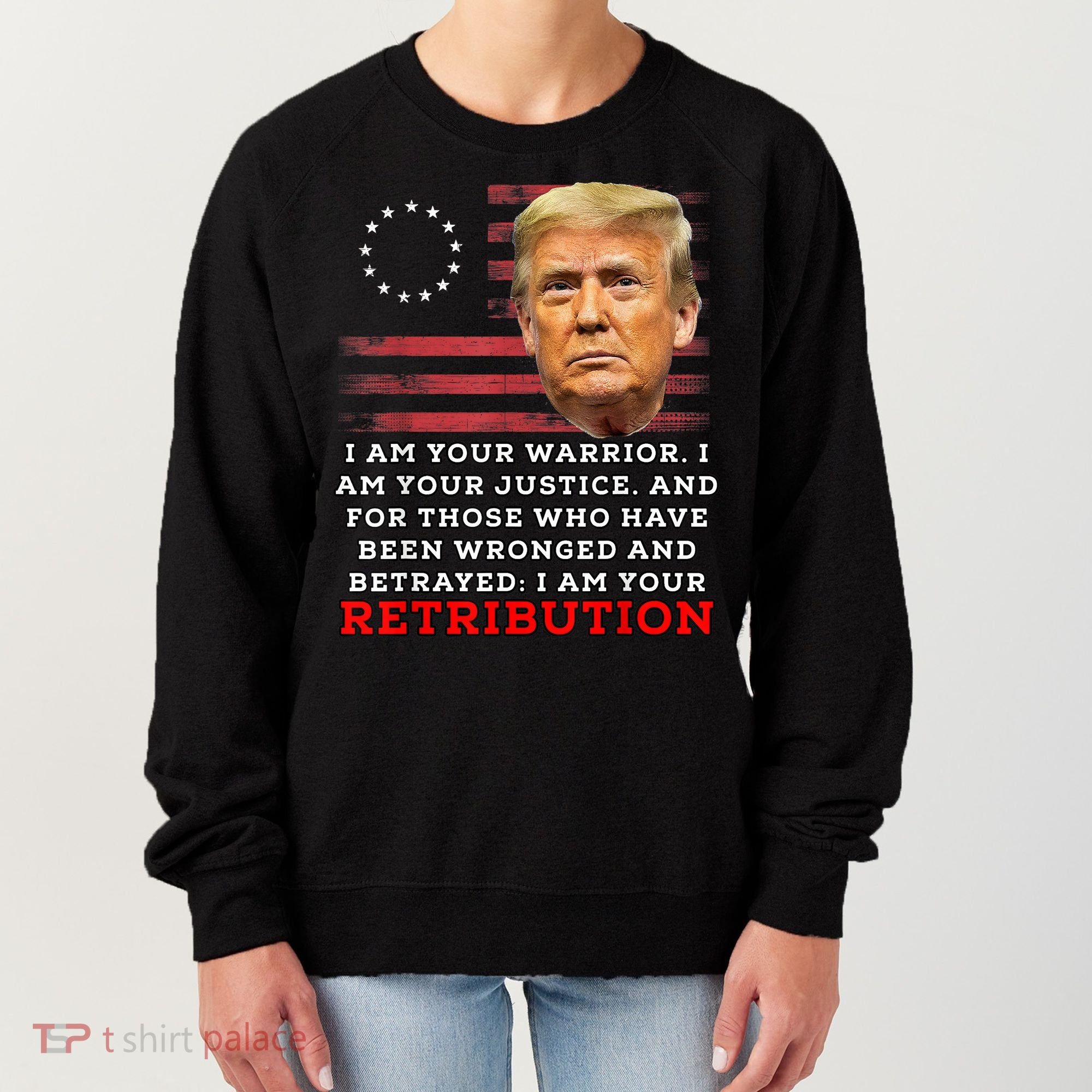 2024 Trump Desantis Florida CPAC I Am Your Retribution Trumo Women's Sweatshirt