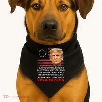 2024 Trump Desantis Florida CPAC I Am Your Retribution Trumo USA-Made Doggie Bandana thumb 1