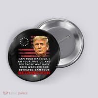 2024 Trump Desantis Florida CPAC I Am Your Retribution Trumo Button thumb 0