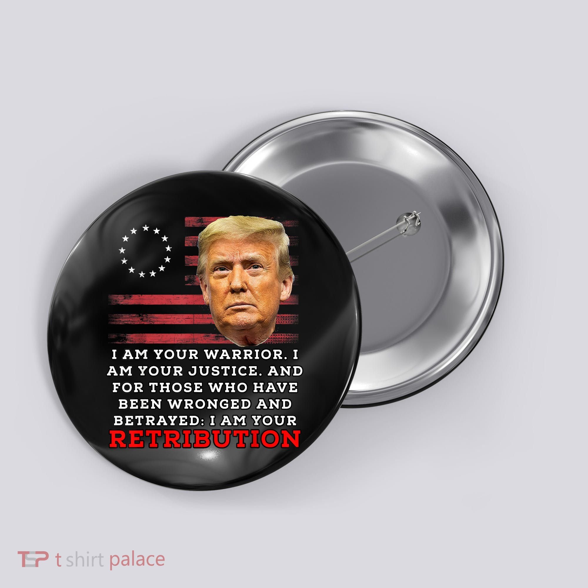 2024 Trump Desantis Florida CPAC I Am Your Retribution Trumo Button