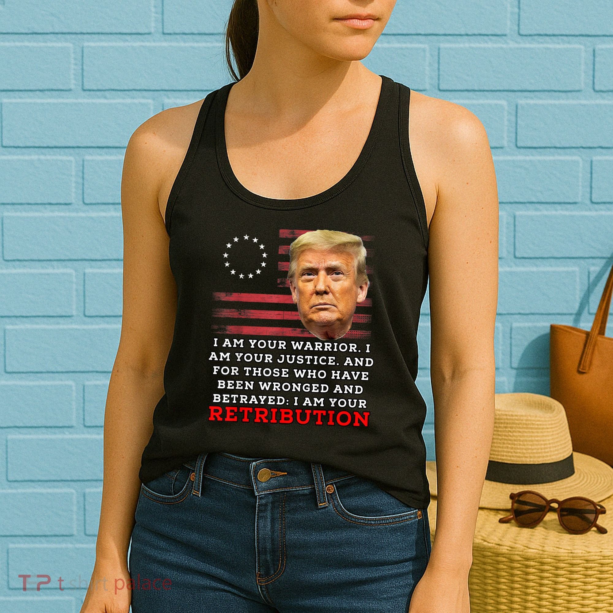 2024 Trump Desantis Florida CPAC I Am Your Retribution Trumo Women's Tank Top