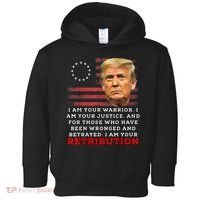 2024 Trump Desantis Florida CPAC I Am Your Retribution Trumo Toddler Hoodie thumb 0
