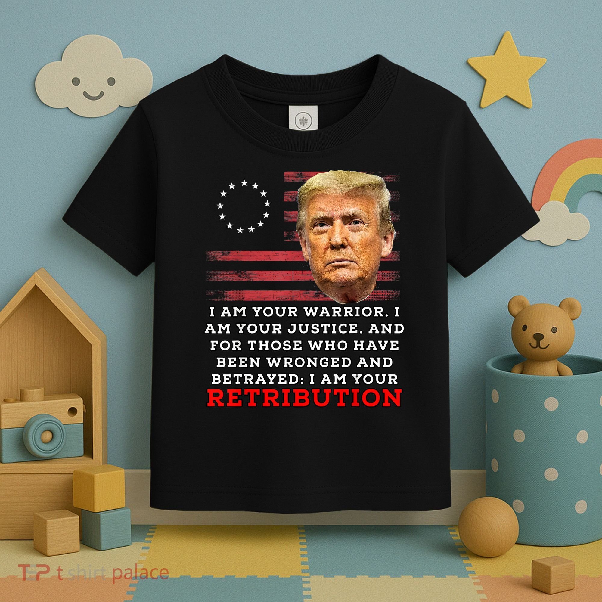 2024 Trump Desantis Florida CPAC I Am Your Retribution Trumo Toddler T-Shirt
