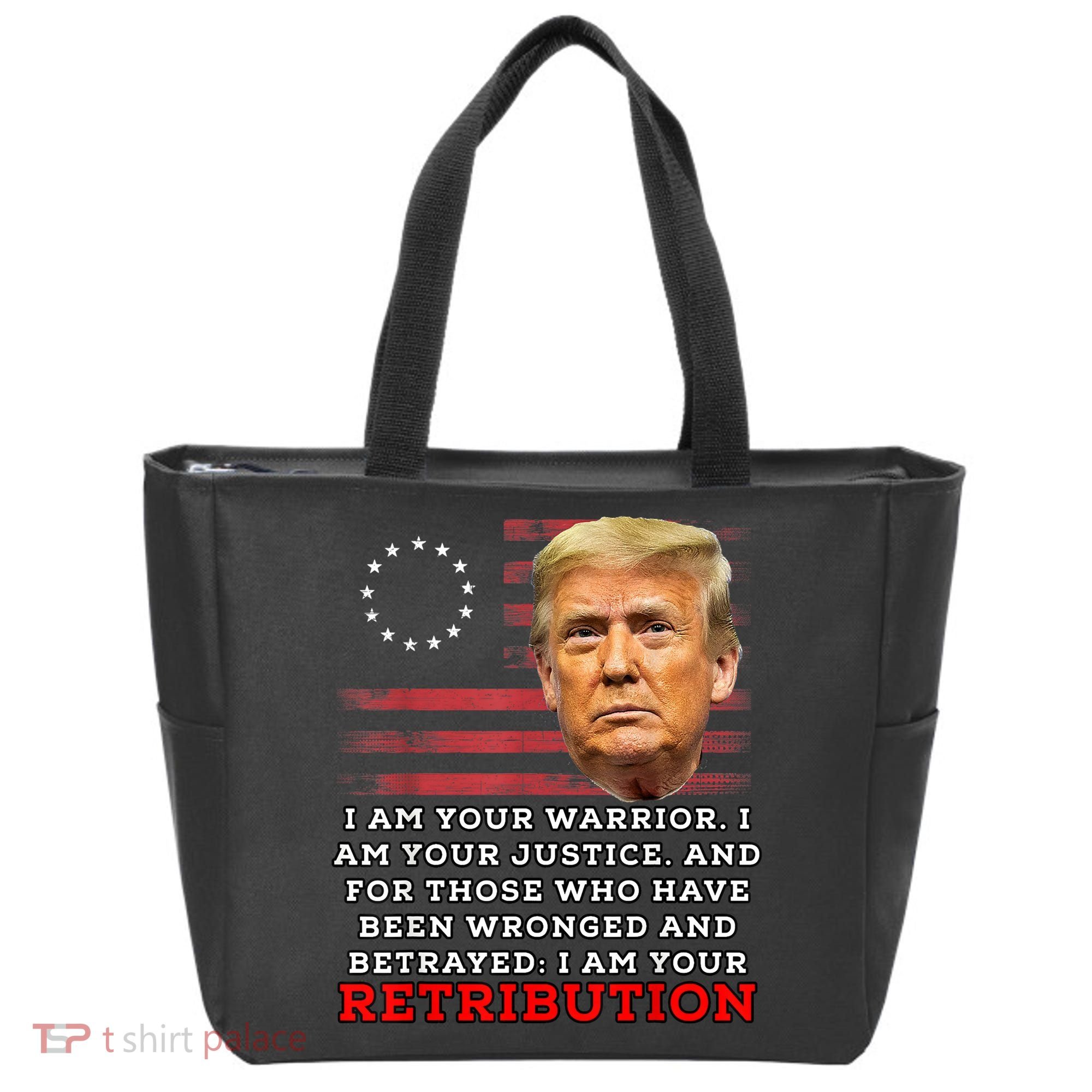 2024 Trump Desantis Florida CPAC I Am Your Retribution Trumo Tote Bag