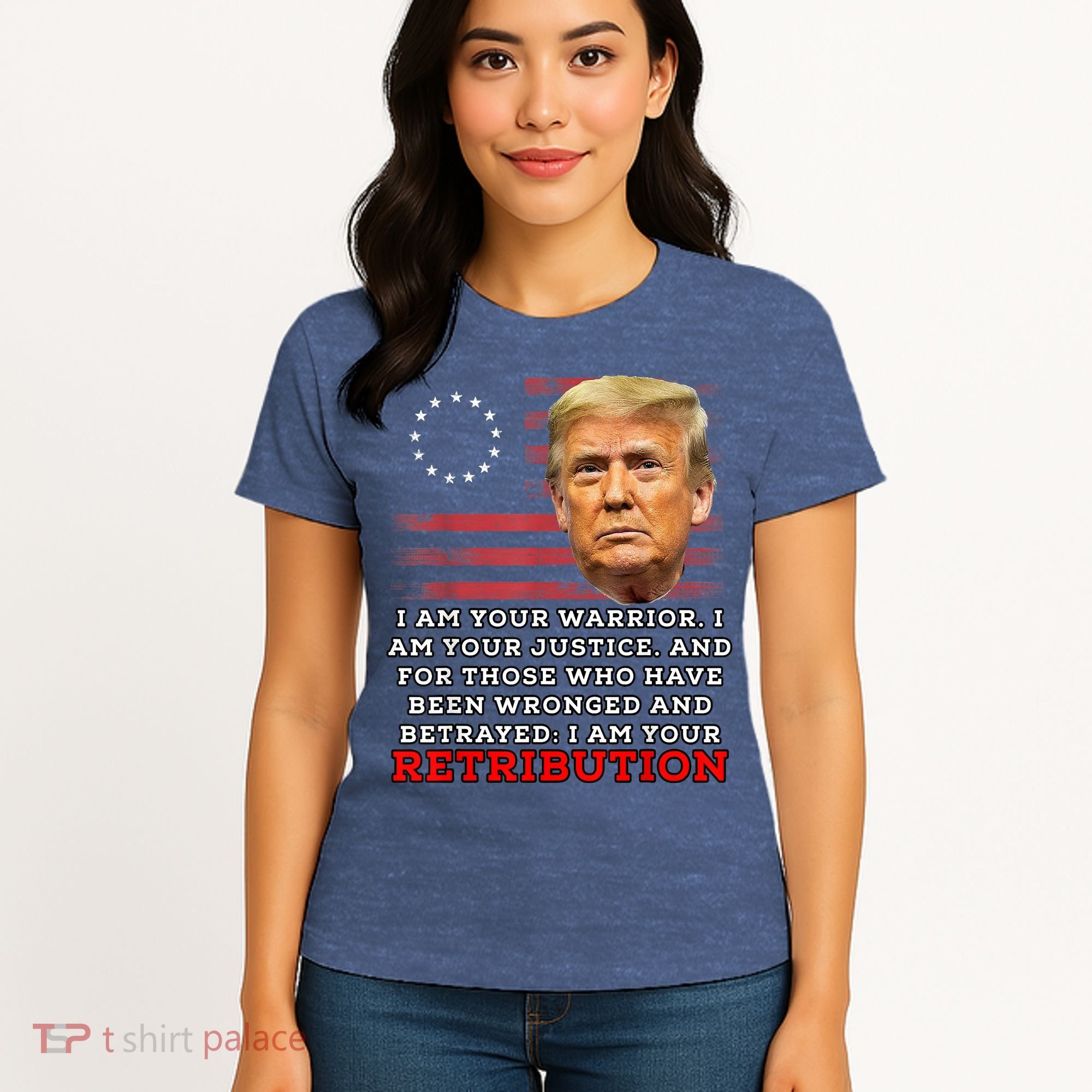 2024 Trump Desantis Florida CPAC I Am Your Retribution Trumo Women's T-Shirt