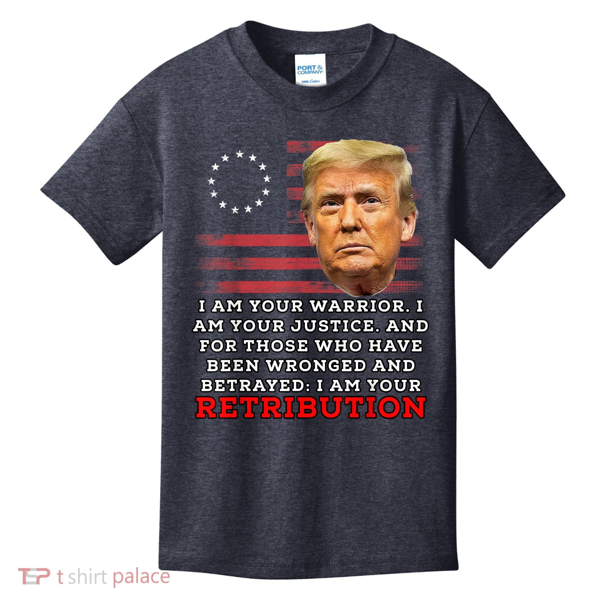 2024 Trump Desantis Florida CPAC I Am Your Retribution Trumo Kids T-Shirt