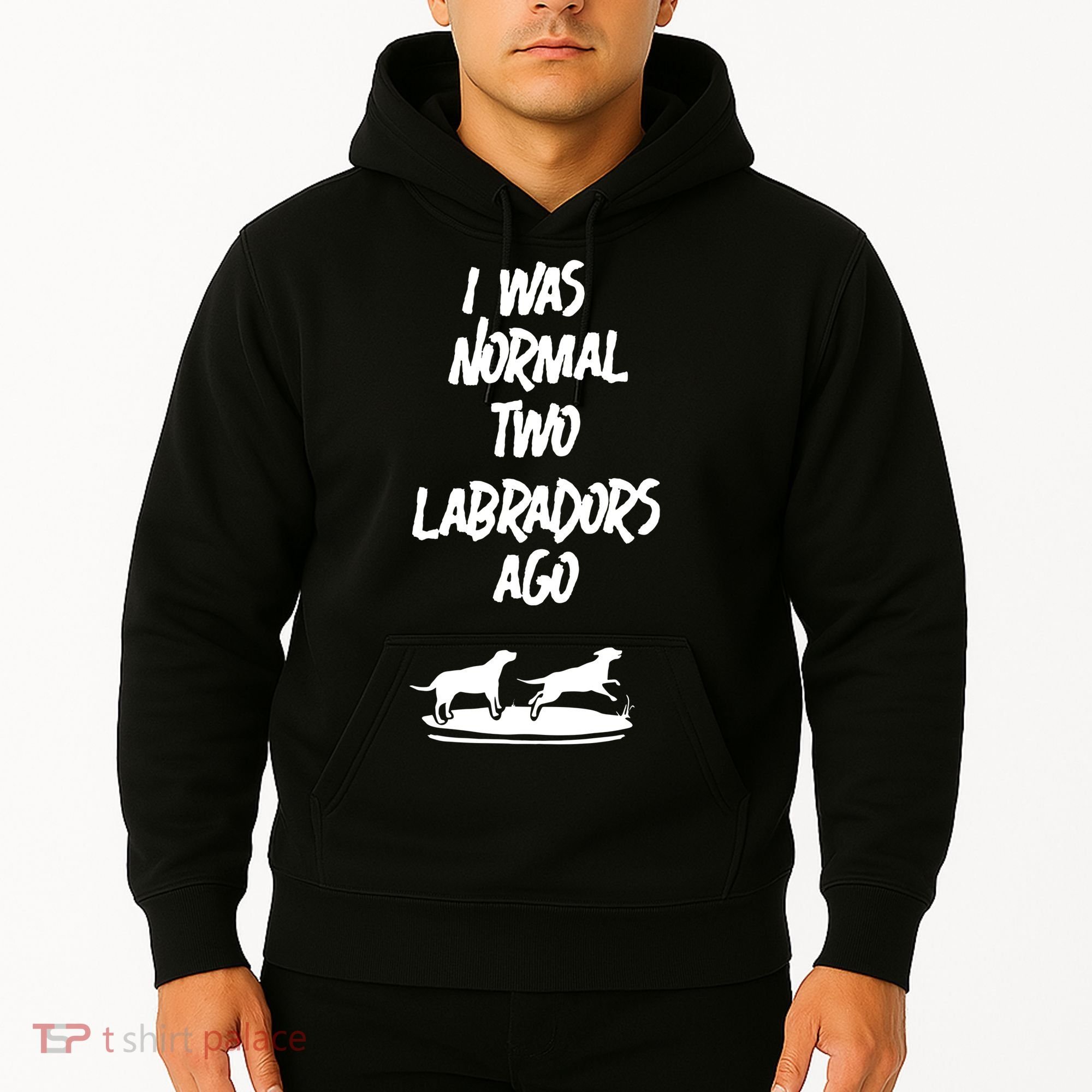 2 Two Labrador Retriever Ago Black Yellow Chocolate Lab Hoodie