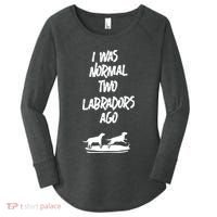 2 Two Labrador Retriever Ago Black Yellow Chocolate Lab Women's Perfect Tri Tunic Long Sleeve Shirt thumb 0