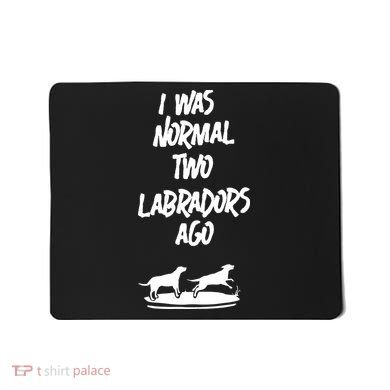 2 Two Labrador Retriever Ago Black Yellow Chocolate Lab Mousepad
