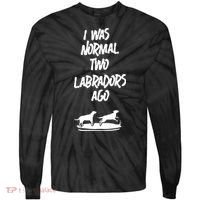 2 Two Labrador Retriever Ago Black Yellow Chocolate Lab Tie-Dye Long Sleeve Shirt thumb 0