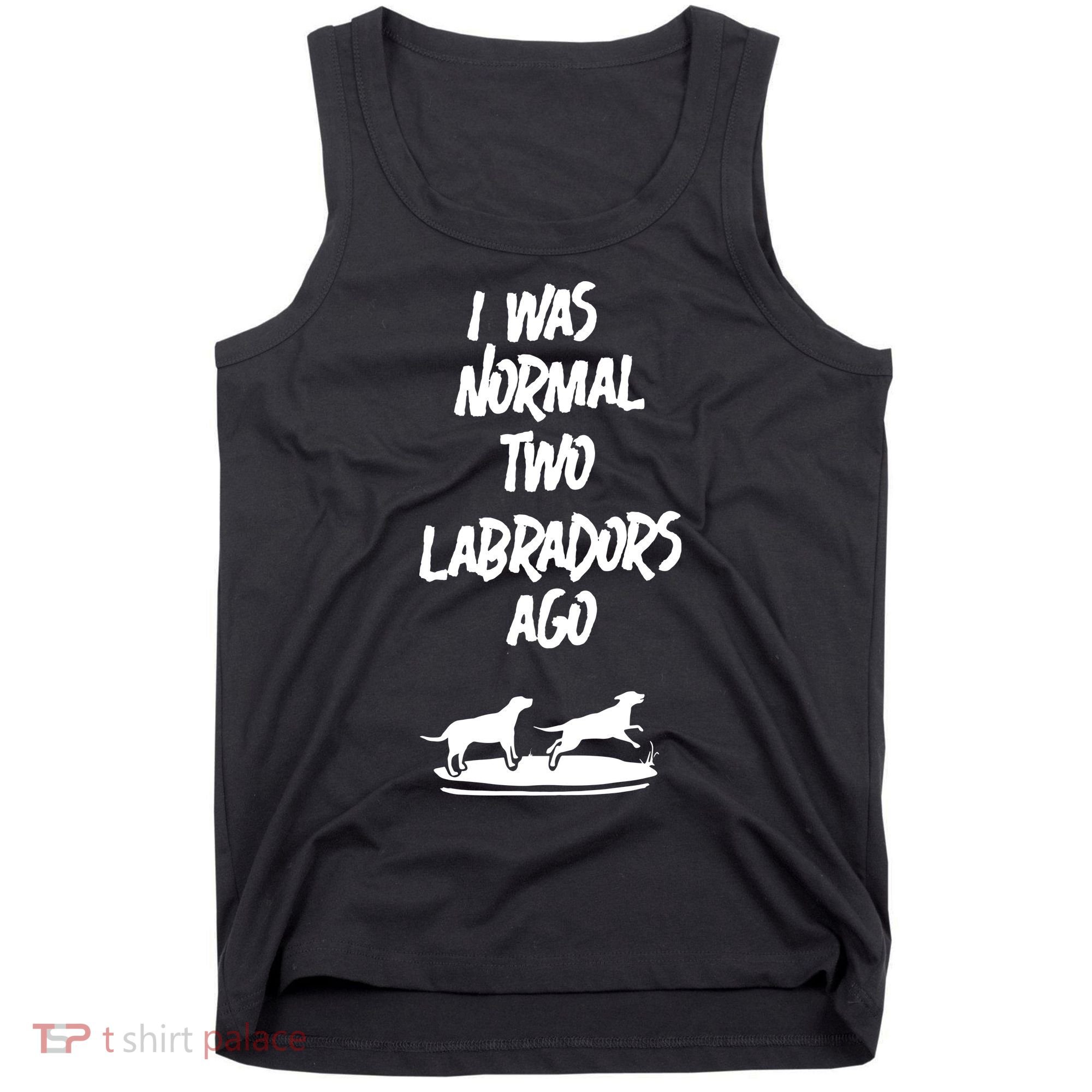 2 Two Labrador Retriever Ago Black Yellow Chocolate Lab Tank Top
