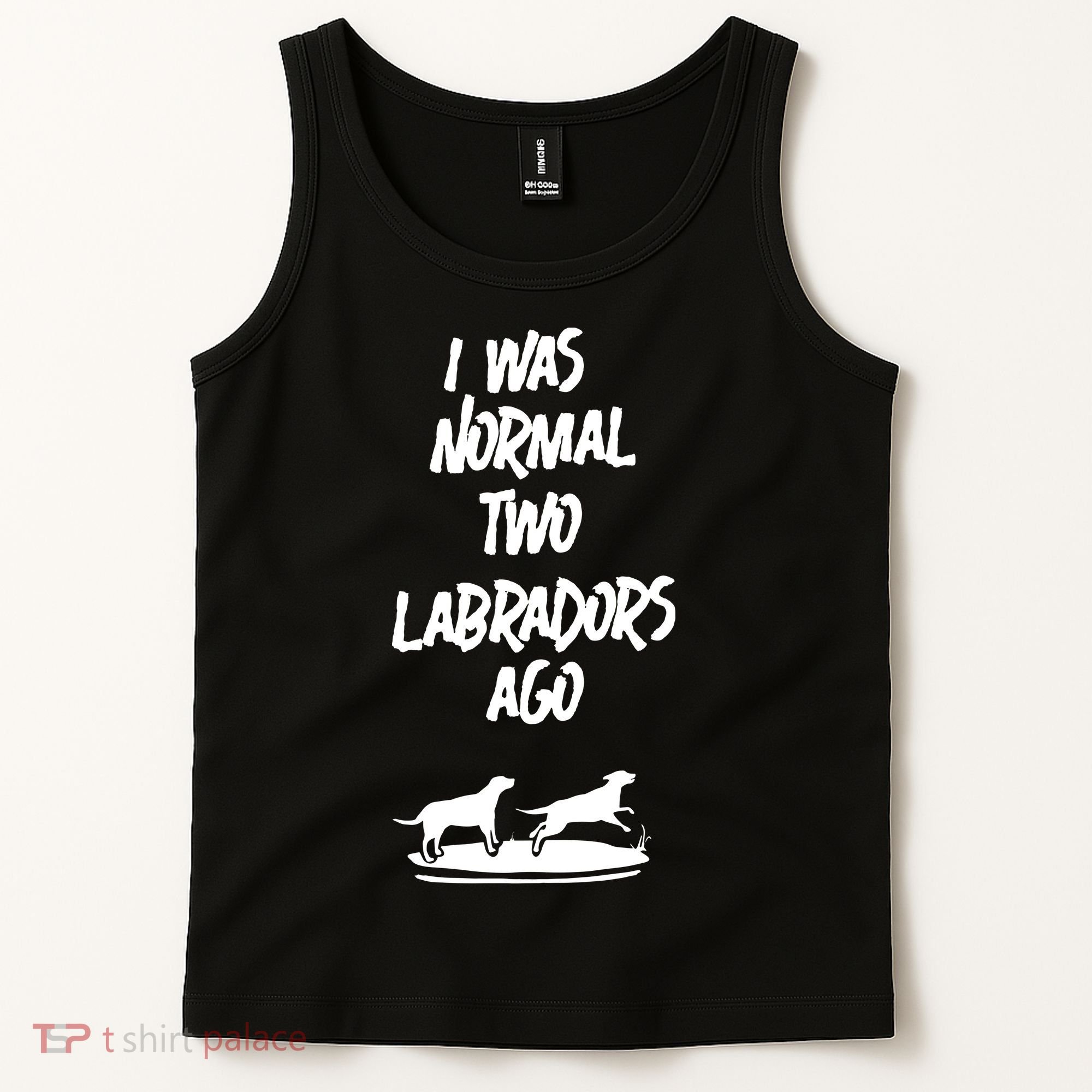 2 Two Labrador Retriever Ago Black Yellow Chocolate Lab Tank Top